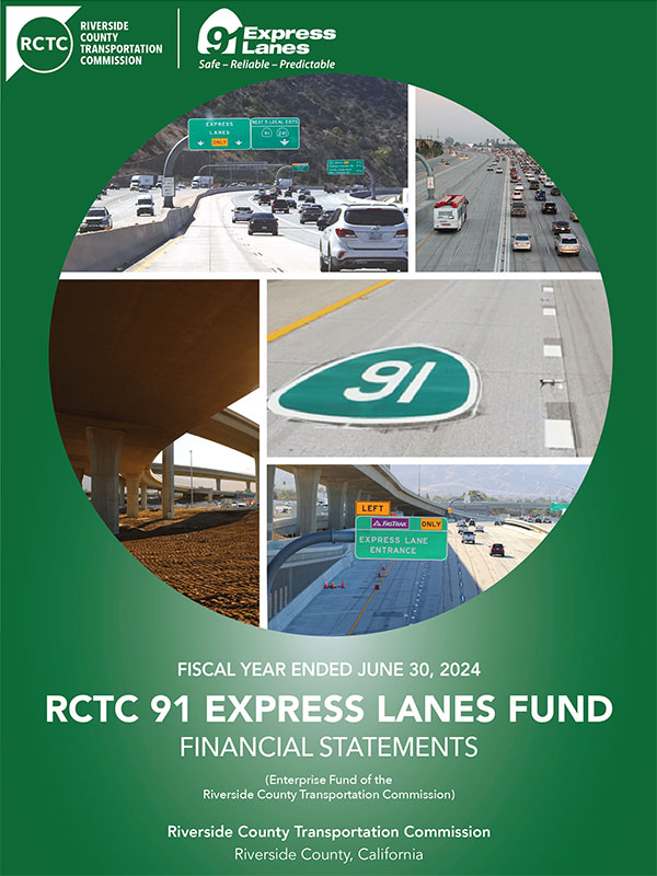 91 Express Lanes Annual Report RCTC 2023-24 Cover